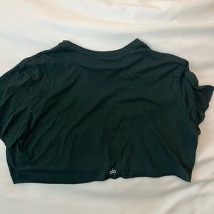 alo yoga cropped oversized tee